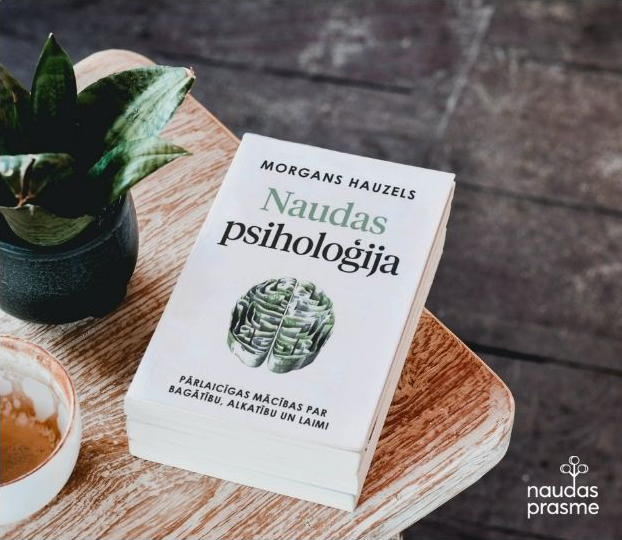 Ilustratīvs attēls grāmatas "Naudas psiholoģija" vāks