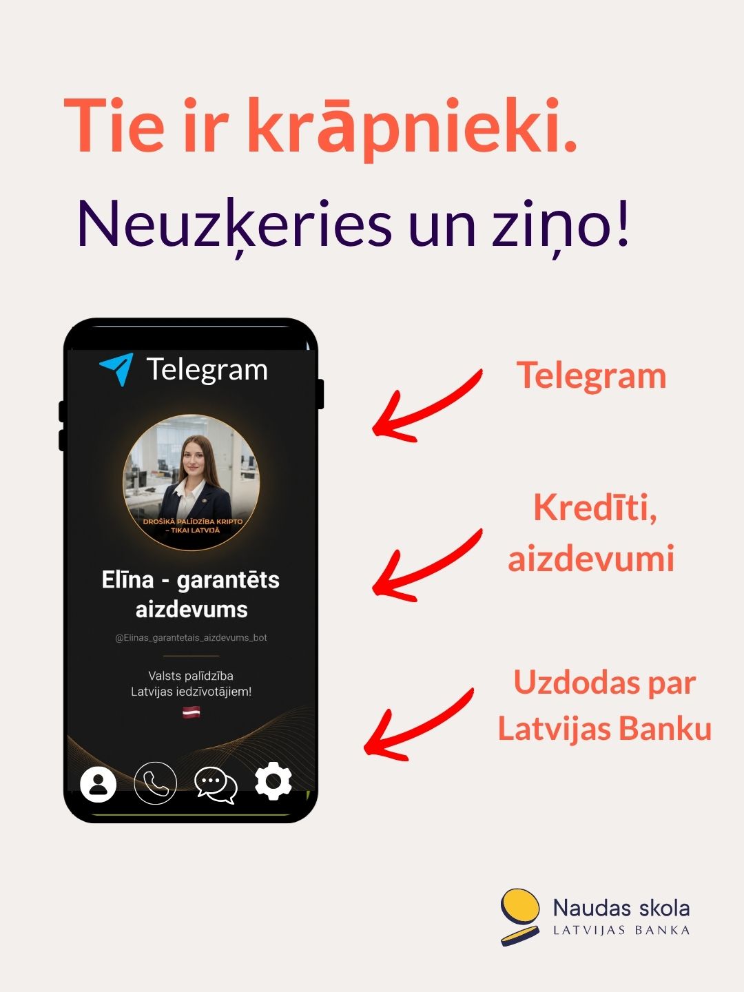 Telegram krāpniecība