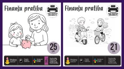 Latvijas Bankas un Dzenes materiāli bērniem un skolēniem