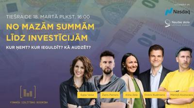No mazām summām līdz investīcijām